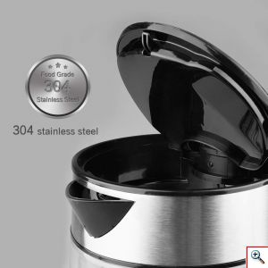 DSP® Ηλεκτρικός Διάφανος Ανοξείδωτος Βραστήρας με LED και Αντιολισθητική Περιστρεφόμενη Βάση - KK 1119 Electric Kettle 1.7lt