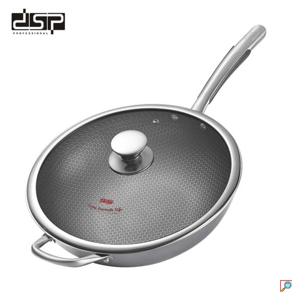 Αντικολλητικό Τηγάνι Wok Pan με Αποσπώμενες Πλάκες και Καπάκι 32cm DSP