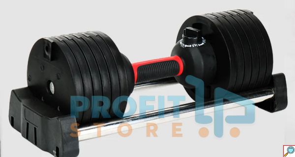 Ρυθμιζόμενος Αλτήρας - Βαράκι με βάρη έως 24kg & Βάση - Adjustable Dumbbell Fitness Equipment 