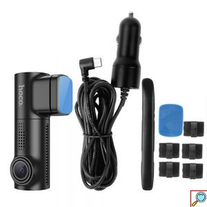 Κάμερα DVR Wifi Αυτοκινήτου με Καταγραφικό για Παρμπρίζ Hoco Μαύρη