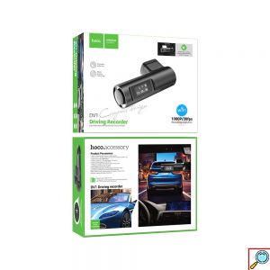 Κάμερα DVR Wifi Αυτοκινήτου με Καταγραφικό για Παρμπρίζ Hoco Μαύρη