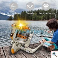 Μηχανισμός για Καλάμι Ψαρέματος με 12 Ρουλεμάν & Οδηγό Πετονιάς Yumoshi EF-7000