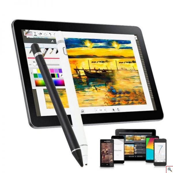 Έξυπνο Mobile Active Stylus Γραφίδα - Στυλό για Κινητά, iPad, Tablet ,Ταμπλέτες Αφής & Γραφίδες Q-Pencil της Andowl Άσπρο