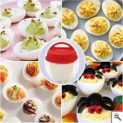 Κιτ 6 Τεμαχίων για Βράσιμο Αυγών - Silicone Egg Boil