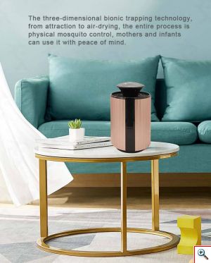 2 σε 1 Εξολοθρευτής Κουνουπιών LED & Απωθητικό Τρωκτικών με Υπερήχους USB - Αντικουνουπικό με Αναρρόφηση - UV Mosquito Killer & Ultrasonic Repeller