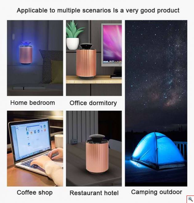 2 σε 1 Εξολοθρευτής Κουνουπιών LED & Απωθητικό Τρωκτικών με Υπερήχους USB - Αντικουνουπικό με Αναρρόφηση - UV Mosquito Killer & Ultrasonic Repeller