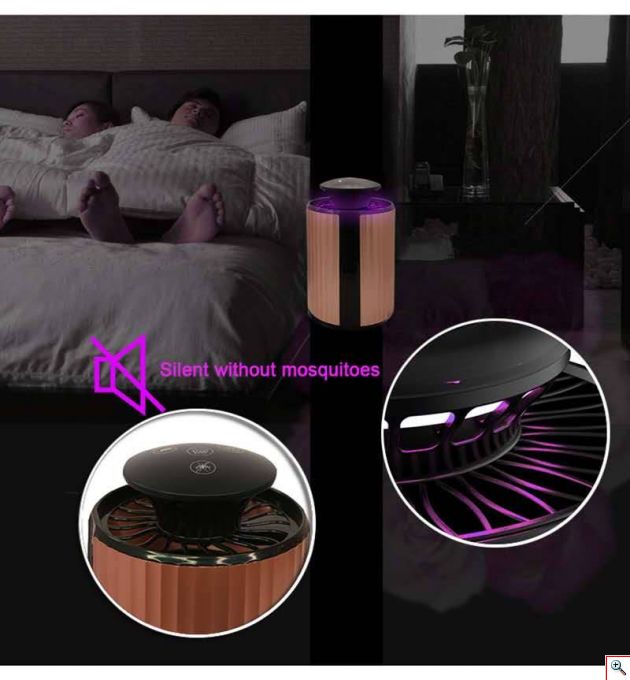 2 σε 1 Εξολοθρευτής Κουνουπιών LED & Απωθητικό Τρωκτικών με Υπερήχους USB - Αντικουνουπικό με Αναρρόφηση - UV Mosquito Killer & Ultrasonic Repeller