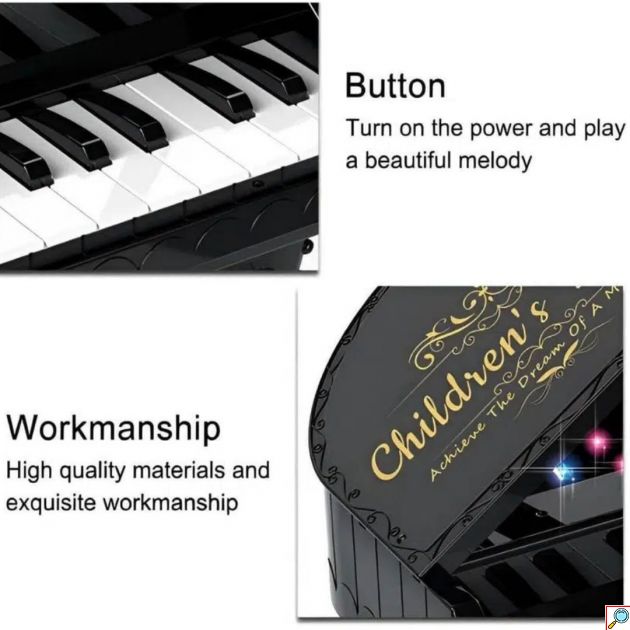 Εκπαιδευτικό Μουσικό Παιχνίδι Πιάνο με 13 Μουσικά Προγράμματα και Πολύχρωμο Φωτισμό 