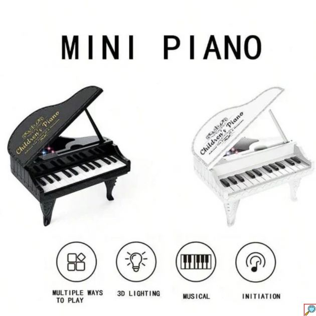 Εκπαιδευτικό Μουσικό Παιχνίδι Πιάνο με 13 Μουσικά Προγράμματα και Πολύχρωμο Φωτισμό 