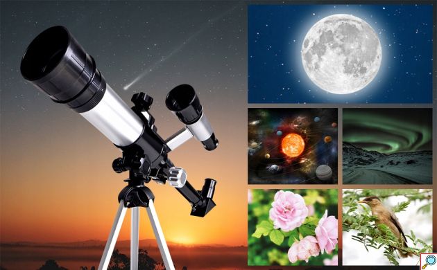 Εκπαιδευτικό Τηλεσκόπιο 50mm με Τρίποδο για Παιδιά 8+ και Ενήλικες