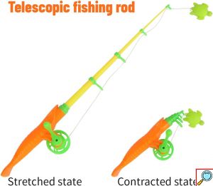 Εκπαιδευτικό Μαγνητικό Παιχνίδι Ψαρέματος με Καλάμια, Απόχες & Πισίνα για Ηλικίες 3+ Ετών