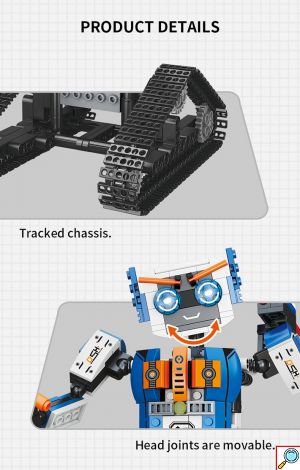 Εκπαιδευτικό Παιχνίδι Έξυπνο Συναρμολογούμενο Τηλεκατευθυνόμενο Ρομπότ