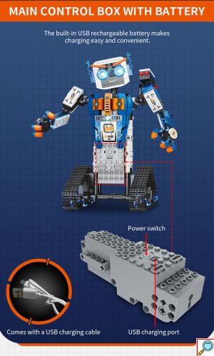Εκπαιδευτικό Παιχνίδι Έξυπνο Συναρμολογούμενο Τηλεκατευθυνόμενο Ρομπότ