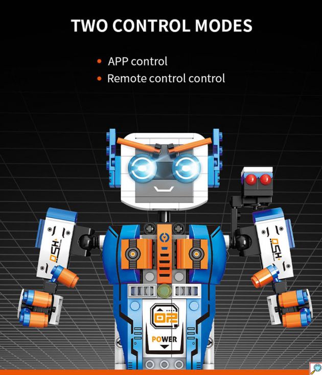 Εκπαιδευτικό Παιχνίδι Έξυπνο Συναρμολογούμενο Τηλεκατευθυνόμενο Ρομπότ