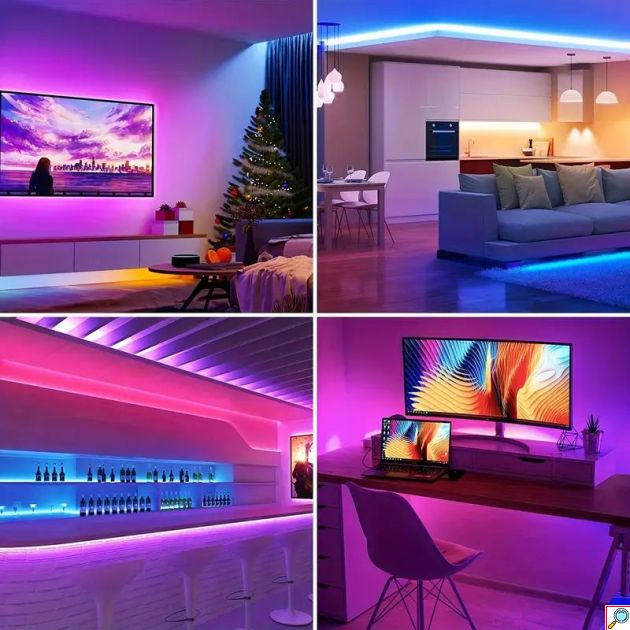 Έξυπνη Ταινία LED 5m Wifi με App Κινητού RGB Φωτορυθμικό Rixme 5050 USB 2.4GHz & Ασύρματο Χειριστήριο - Αυτοκόλλητος Ατμοσφαιρικός Φωτισμός