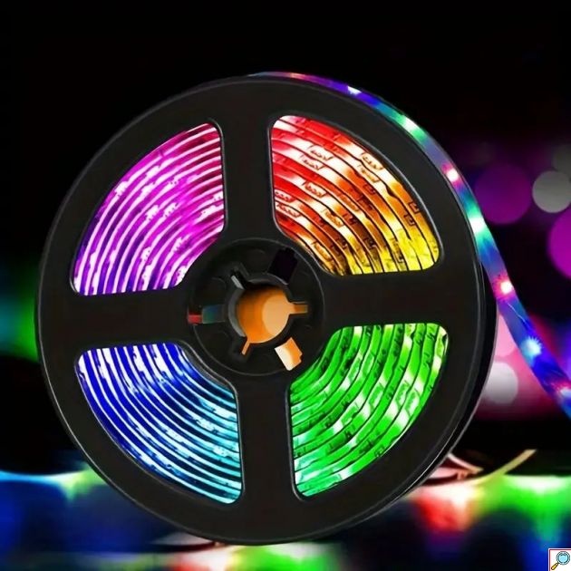 Έξυπνη Ταινία LED 5m Wifi με App Κινητού RGB Φωτορυθμικό Rixme 5050 USB 2.4GHz & Ασύρματο Χειριστήριο - Αυτοκόλλητος Ατμοσφαιρικός Φωτισμός