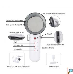 EMS 3 σε 1 Συσκευή Αδυνατίσματος, Σύσφιξης & Περιποίησης Σώματος με Υπερήχους, LED