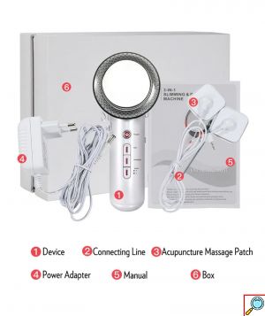EMS 3 σε 1 Συσκευή Αδυνατίσματος, Σύσφιξης & Περιποίησης Σώματος με Υπερήχους, LED