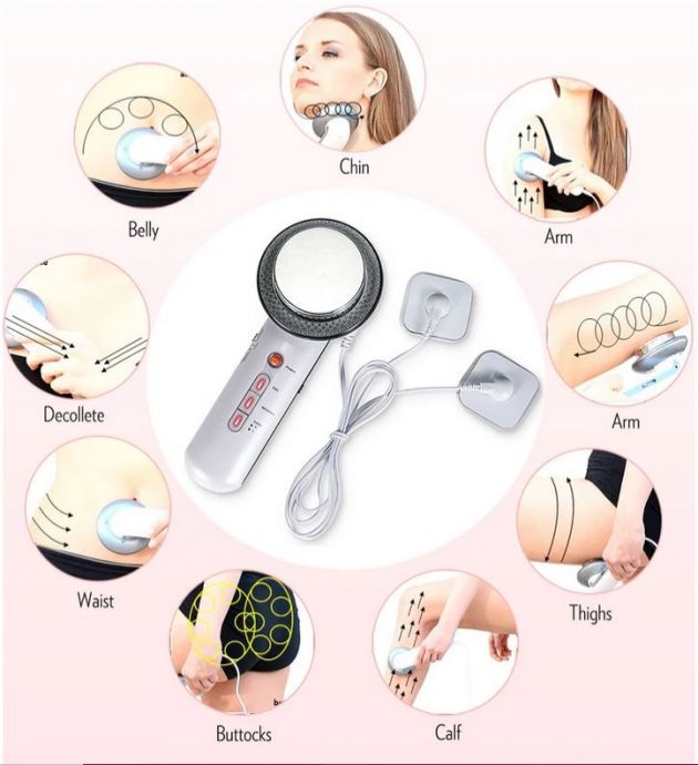 EMS 3 σε 1 Συσκευή Αδυνατίσματος, Σύσφιξης & Περιποίησης Σώματος με Υπερήχους, LED