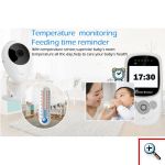 Ενδοεπικοινωνία Μωρού με 2.4″ LCD με Αισθητήρα IR, Θερμοκρασίας, Κίνησης, Νυχτερινή Λήψη, Αμφίδρομο Baby Monitor με Κάμερα & Νανούρισμα, BM9424 OEM