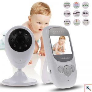 Ενδοεπικοινωνία Μωρού με 2.4″ LCD με Αισθητήρα IR, Θερμοκρασίας, Κίνησης, Νυχτερινή Λήψη, Αμφίδρομο Baby Monitor με Κάμερα & Νανούρισμα, BM9424 OEM