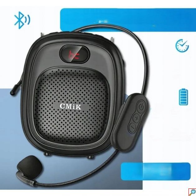 Φορητός Ενισχυτής Φωνής CMiK – 10W Bluetooth 5.3, Ασύρματο και Ενσύρματο Μικρόφωνο Αυτονομία 25 Ώρες