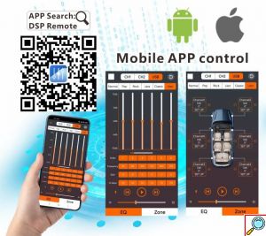 Ενισχυτής Ήχου Αυτοκινήτου 6 καναλιών 260W DSP με Έλεγχο μέσω APP