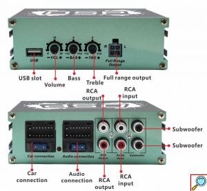 Ενισχυτής Ήχου Αυτοκινήτου 6 καναλιών 260W DSP με Έλεγχο μέσω APP