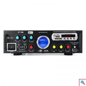 Ενισχυτής Ψηφιακό Ηχοσύστημα Καραόκε 12V-220V MP3 Player με σύνδεση Bluetooth & USB με Τηλεχειριστήριο, BT-266