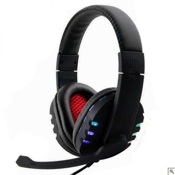 Ενσύρματα Gaming Ακουστικά USB με Μικρόφωνο Andowl®, RGB Φωτισμό, Over Ear Headset Για PC, PS, XBOX, S-359