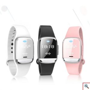 Έξυπνο Ηλεκτρονικό Εντομοαπωθητικό Αντικουνουπικό Υπέρηχων Ρολόι - Βραχιόλι για Μικρούς & Μεγάλους με Ψηφιακή Ένδειξη Ώρας & Θερμοκρασίας Σώματος Απωθητικό Μύγες