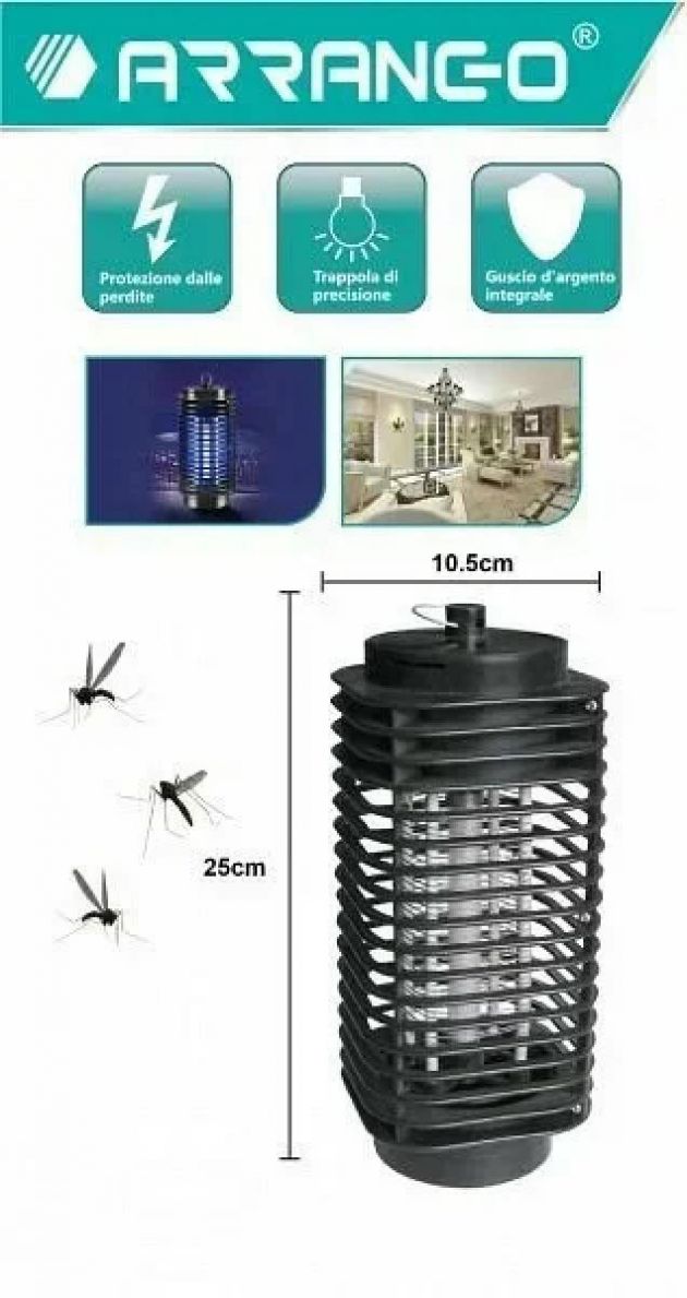 Εντομοπαγίδα UV LED Κουνουπιών και Εντόμων Arrango - Mosquito Killer Lamp