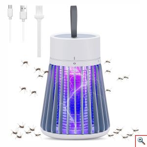 Mini Φορητό Ηλεκτρικό Εντομοκτόνο 5W Νέας Γενιάς με Υπέρυθρες LED UV & Μπαταρία - USB Εντομοπαγίδα Εξολοθρευτής Κουνουπιών Mosquito Killing Lamp