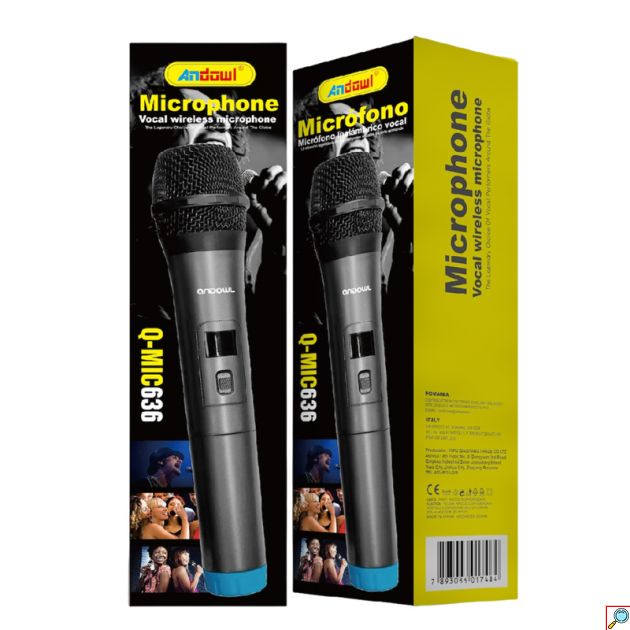 Επαγγελματικό Ασύρματο Μικρόφωνο ΚΑΡΑΟΚΕ & Καταγραφής Ήχου - Andowl