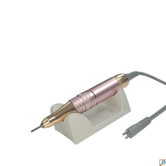 Επαγγελματικός Τροχός Νυχιών Ρεύματος 35000rpm 65W με Πεντάλ, 6 Κεφαλές & Οθόνη LED - Ρόζ