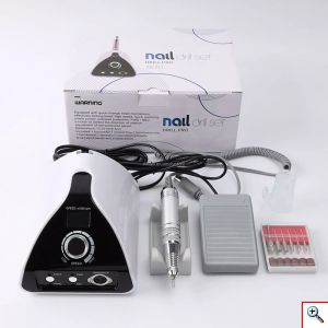 Επαγγελματικός Ηλεκτρικός Τροχός Νυχιών για Μανικιούρ Πεντικιούρ, Με Πεντάλ Ταχύτητας, 65 W Ηλεκτρική Λίμα με Ανταλλακτικά για Όλες Τις Χρήσεις ZS-711