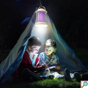 3 σε 1 Eπαναφορτιζόμενη Λάμπα Κουνουπιών με Φωτισμό & Λειτουργία Νυχτερινού Φωτός