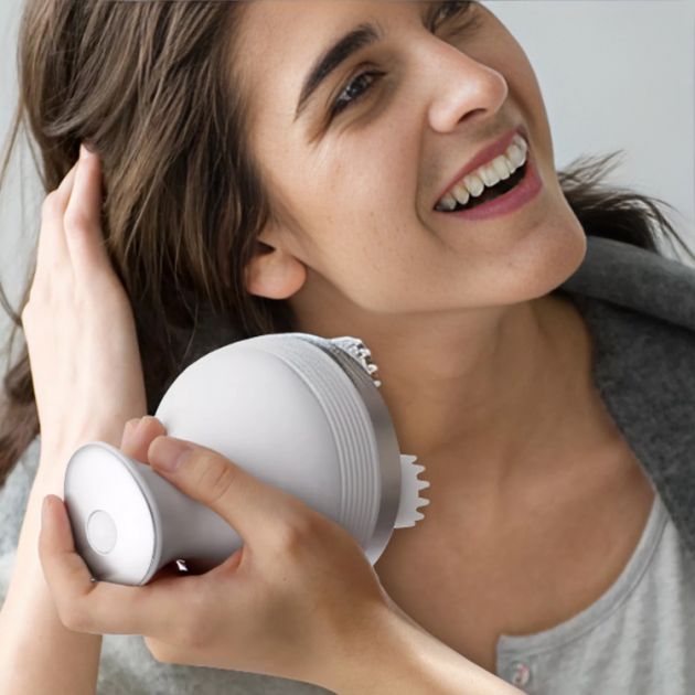 Επαναφορτιζόμενη Περιστρεφόμενη Συσκευή Μασάζ Κεφαλιού