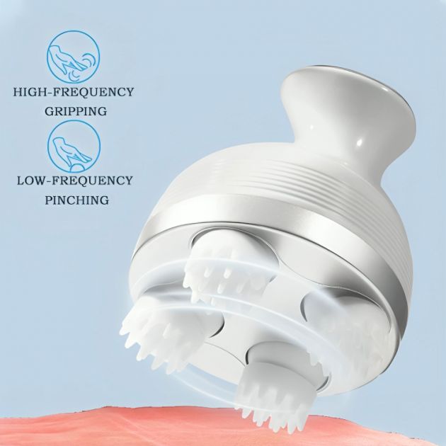 Επαναφορτιζόμενη Περιστρεφόμενη Συσκευή Μασάζ Κεφαλιού