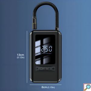Επαναφορτιζόμενη USB Φορητή Τρόμπα - Κομπρεσέρ Αέρος με Διάφορα Ακροφύσια - 60W 130PSI