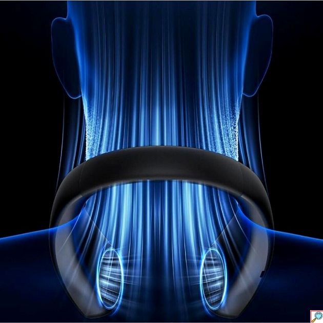 Επαναφορτιζόμενο Ανεμιστηράκι Λαιμού USB Λευκό Hands Free