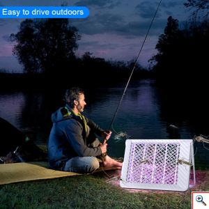 Νέας Γενιάς Φορητό Ηλεκτρικό Εντομοκτόνο με Μπαταρία Επαναφορτιζόμενη Επιτοίχιος & Επιτραπέζιος έως 30τμ Μωβ UV LED - Εξολοθρευτής Κουνουπιών - Εντόμων USB Led Light Mosquito Killer Pest