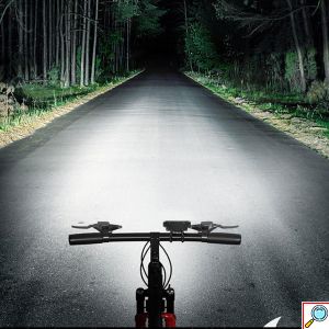 Επαναφορτιζόμενο Μπροστινό Φως Ποδηλάτου LED με Κόρνα – Αδιάβροχο, Υψηλής Φωτεινότητας με 6 Λειτουργίες