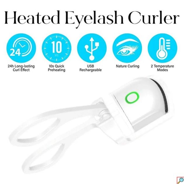 Επαναφορτιζόμενο Θερμαινόμενο Ψαλίδι Βλεφαρίδων – Electric Eyelash Curler