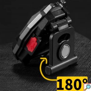 Επαναφορτιζόμενος Αδιάβροχος Πολυλειτουργικός Φακός Χειρός 4 σε 1 Φακός - Αναπτήρας - Ανοιχτήρι - Μπρελόκ με Μαγνητική Βάση