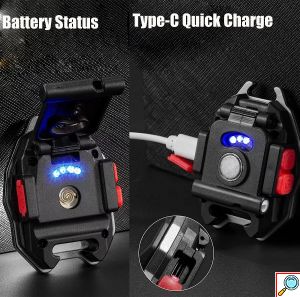 Επαναφορτιζόμενος Αδιάβροχος Πολυλειτουργικός Φακός Χειρός 4 σε 1 Φακός - Αναπτήρας - Ανοιχτήρι - Μπρελόκ με Μαγνητική Βάση