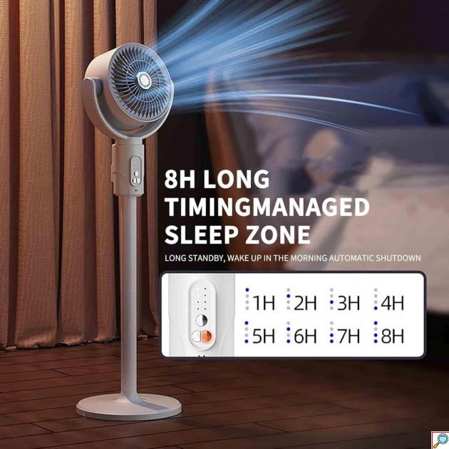 Επαναφορτιζόμενος Πτυσσόμενος Ανεμιστήρας Ορθοστάτης με Τηλεχειριστήριο & 5 Ταχύτητες - Arrango