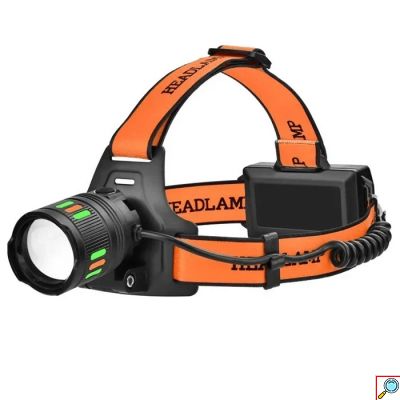 Επαναφορτιζόμενος Φακός Κεφαλής LED Zoom X-Balog με δυο Μπαταρίες 8800mAh