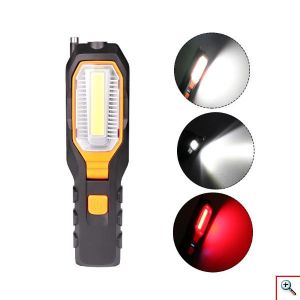 Επαναφορτιζόμενος Φορητός Φακός - USB Powerbank με Σπυράλ Μαγνήτη για Συλλογή Αντικειμένων & Γάντζο