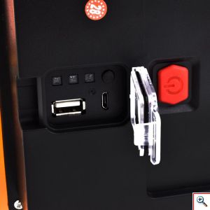 Επαναφορτιζόμενος LED Φορητός Προβολέας 180W Περιστρεφόμενος 360° - Φακός & Φωτιστικό Εργασίας με USB Powerbank & Χερούλι, W865C